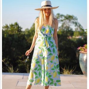 Anthropologie orchard strapless jumpsuit